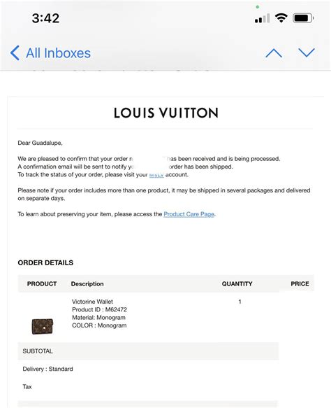 lv order confirmation|my order louis vuitton.